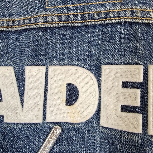 Levi’s Raiders Oakland Vegas Denim Jacket XL - Picture 14 of 16